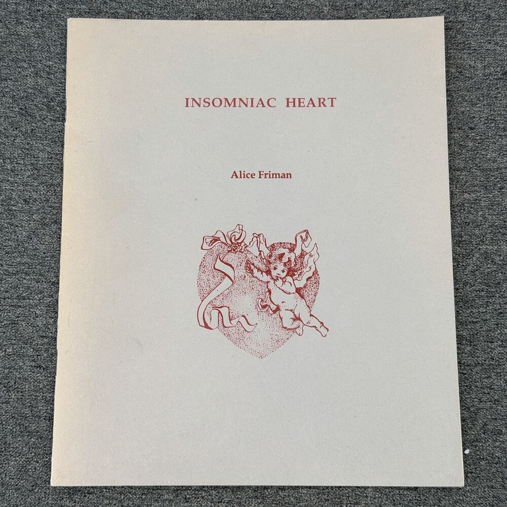 Vintage 1990 Insomniac Heart American Poet Alice Friman Years Press